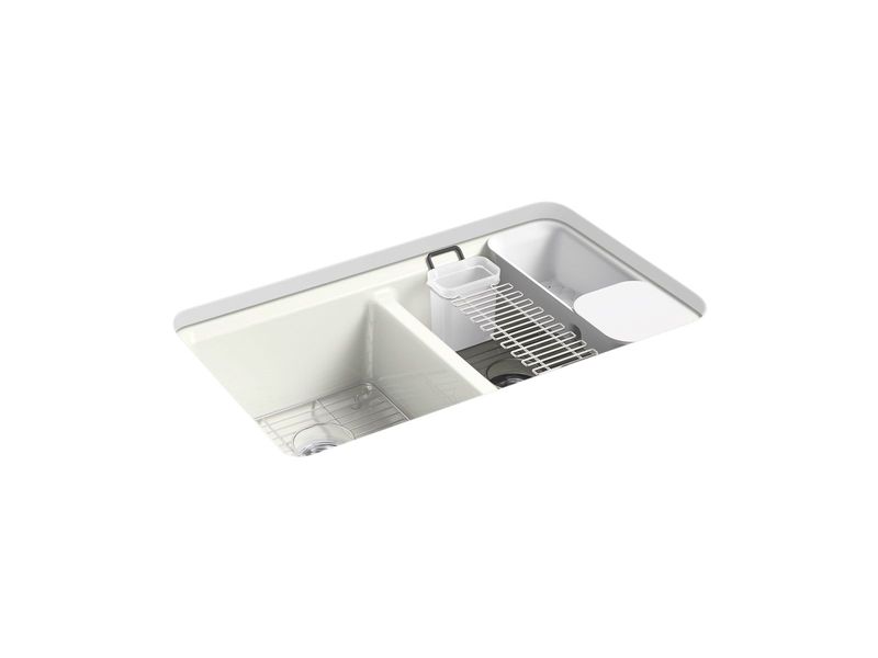 KOHLER - Riverby® Double Equal Undermount Sink Dune 8679-5UA3-NY