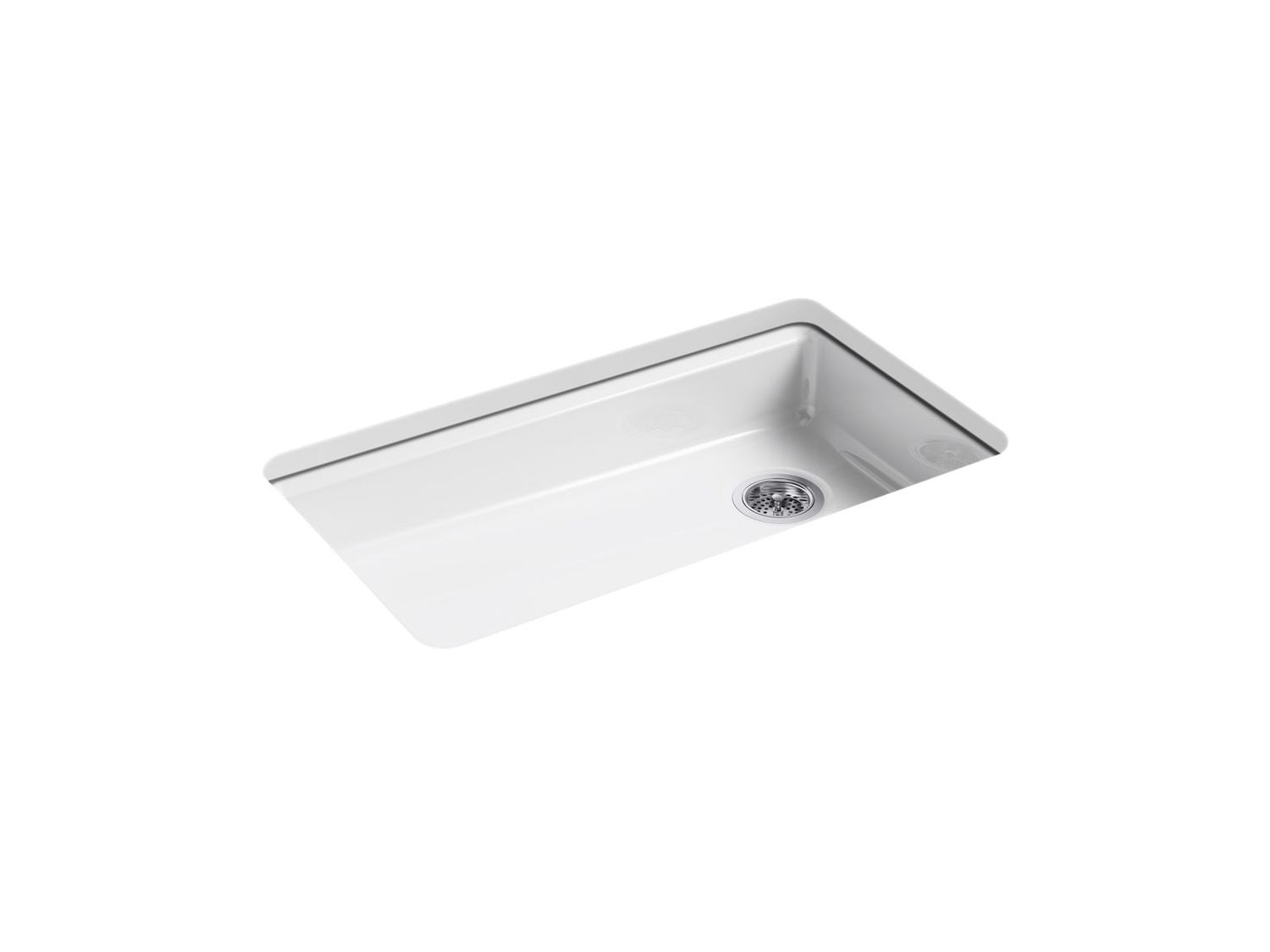 KOHLER - Riverby® 33  Single Basin Sink White 8689-5U-0