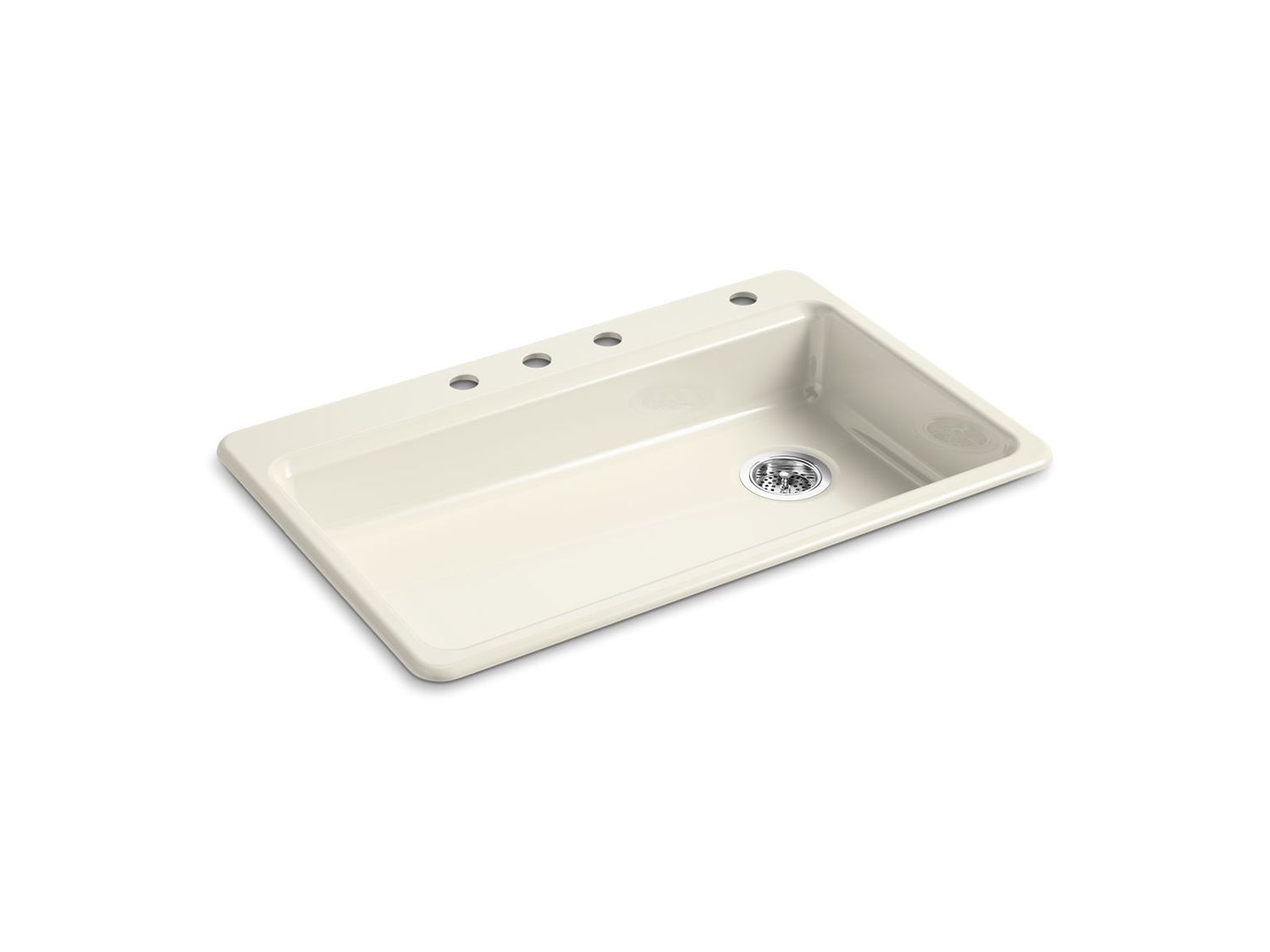 KOHLER - Riverby® 33  Single Basin Sink Biscuit 8689-4-96