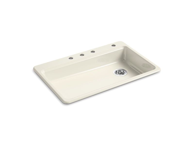 KOHLER - Riverby® 33  Single Basin Sink Biscuit 8689-4-96