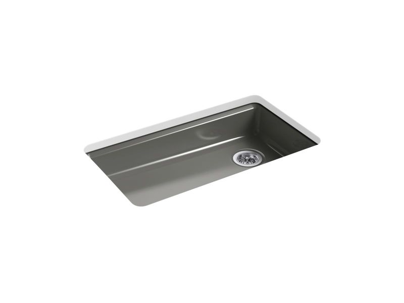 KOHLER - Riverby™ 33  Single Basin Sink Thunder Grey 8689-5U-58