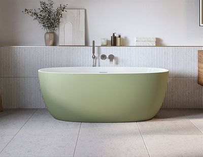 FLEURCO - Aria Solfege Tub/6332/Rosemary/White Drain Cover  BSF6332-1828