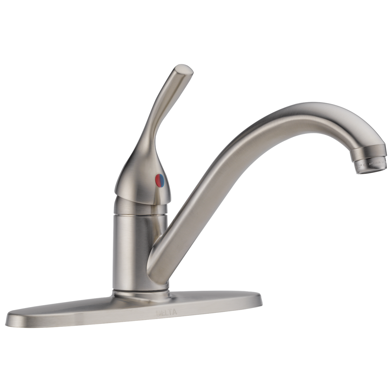 DELTA - 134 / 100 / 300 / 400 Series: Single Handle Kitchen Faucet Stainless 100-SS-DST