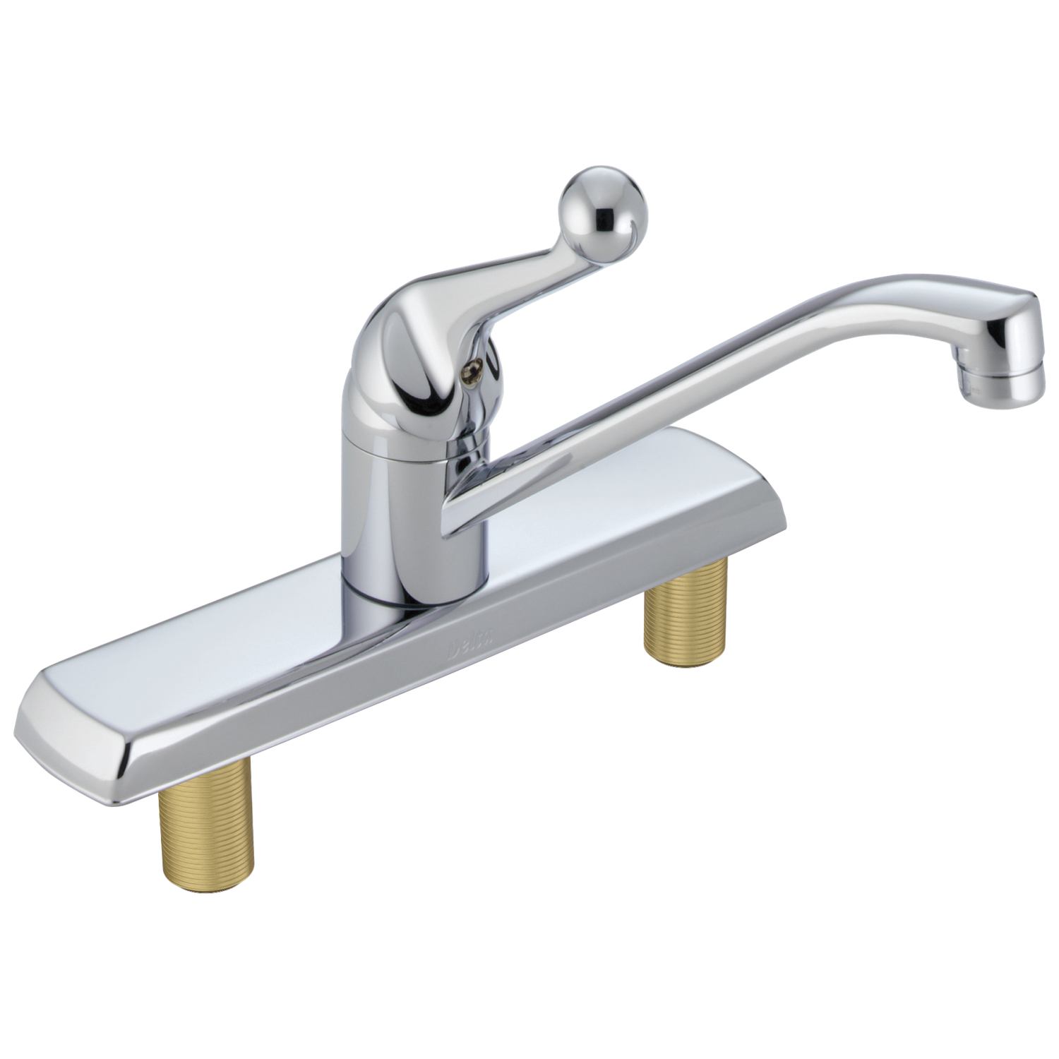 DELTA - 134 / 100 / 300 / 400 Series: Single Handle Kitchen Faucet Chrome 120LF