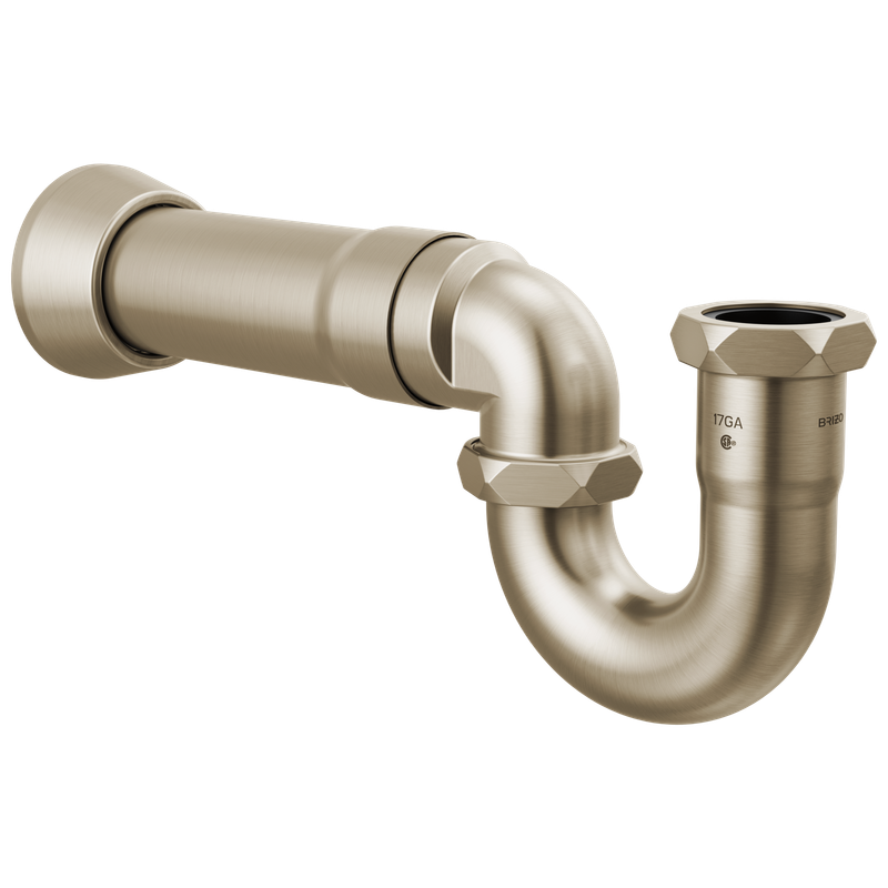 BRIZO - Other: 17-Gauge P-Trap with Flange Brushed Nickel BT031121-BN