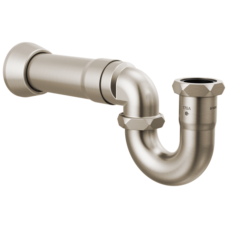 BRIZO - Other: 17-Gauge P-Trap with Flange Luxe Nickel BT031121-NK