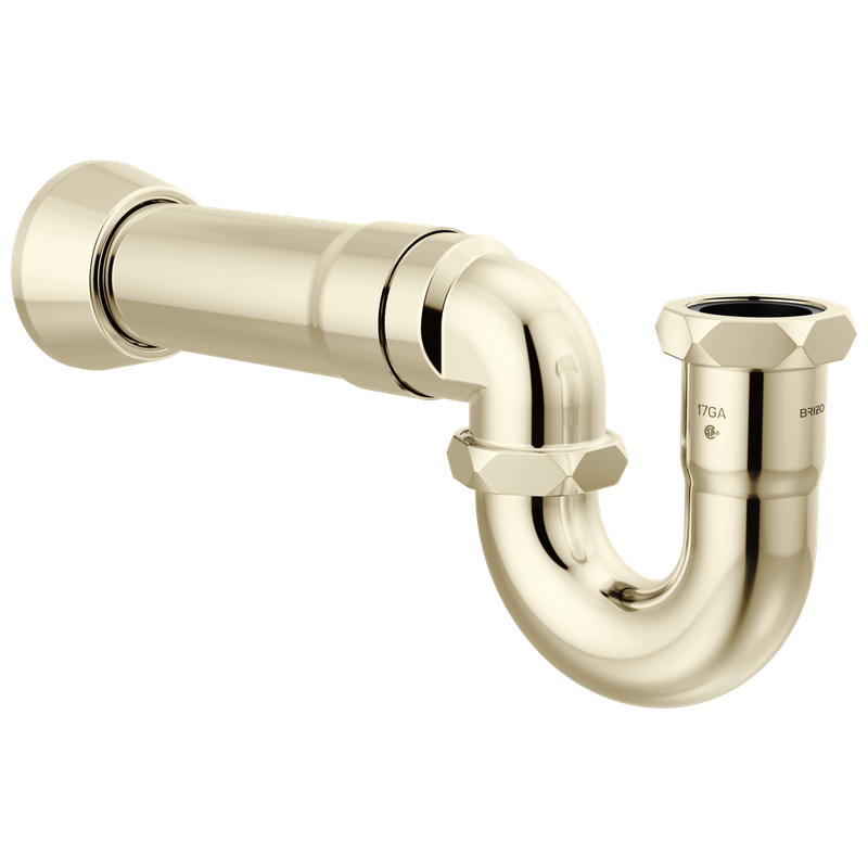 BRIZO - Other: 17-Gauge P-Trap with Flange Polished Nickel BT031121-PN