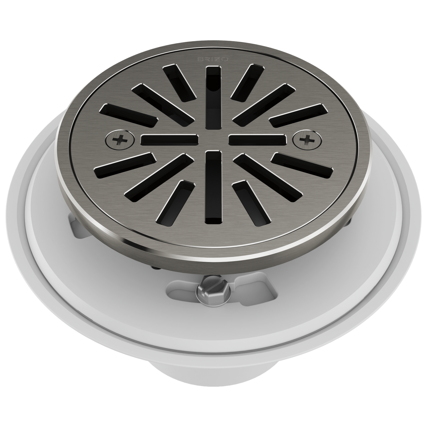 BRIZO - Other: 4" Tile-In Round Shower Drain Luxe Steel BT061414-SL