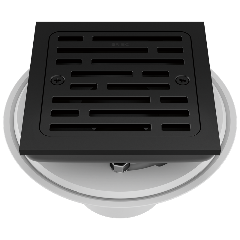 BRIZO - Other: 4" Tile-In Square Shower Drain Matte Black BT062415-BL