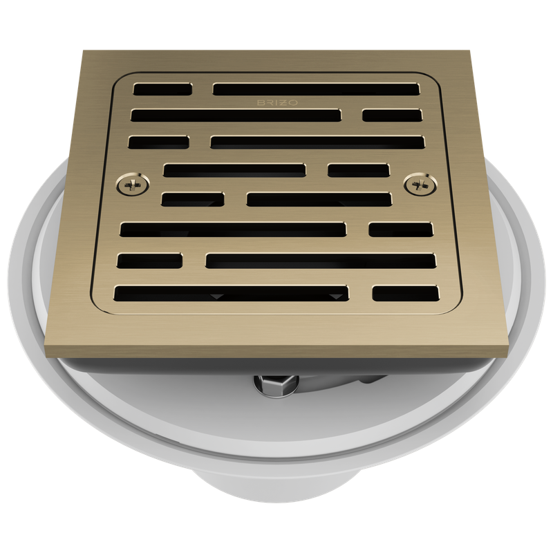 BRIZO - Other: 4" Tile-In Square Shower Drain Luxe Gold BT062415-GL