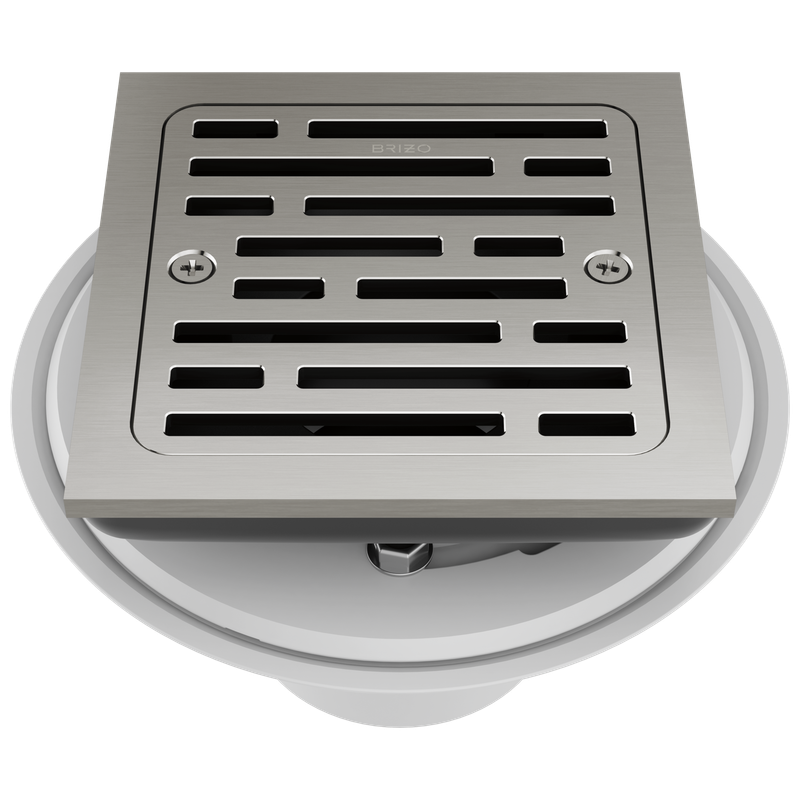 BRIZO - Other: 4" Tile-In Square Shower Drain Luxe Nickel BT062415-NK
