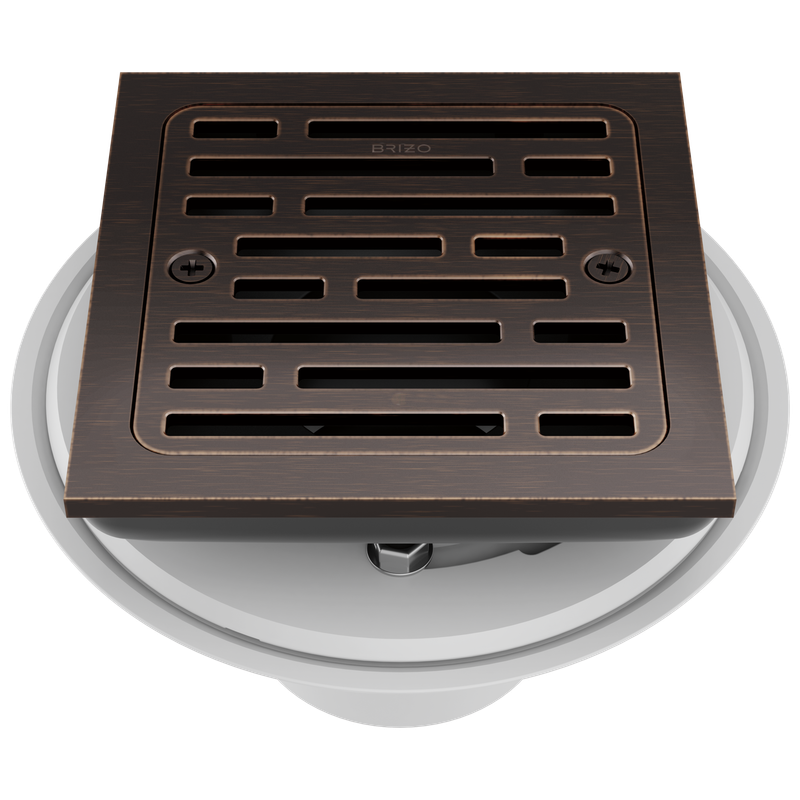 BRIZO - Other: 4" Tile-In Square Shower Drain Venetian Bronze BT062415-RB