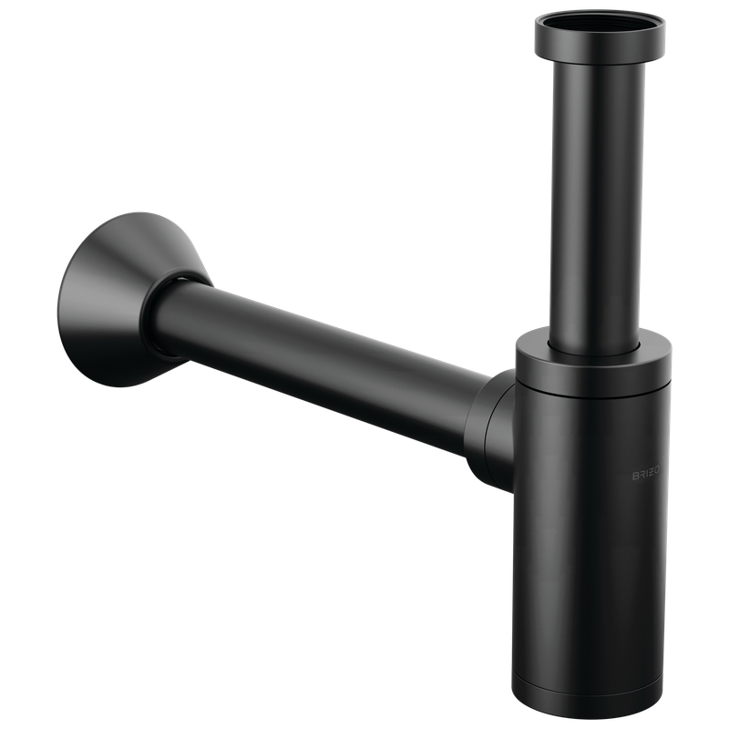 BRIZO - Other: Bottle Trap with Flange Matte Black BT041142-BL