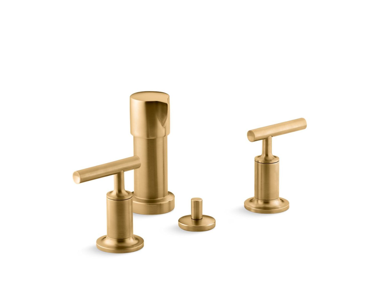 KOHLER - Purist® Bidet Faucet VIBRANT BRUSHED MODERNE BRASS 14431-4-2MB