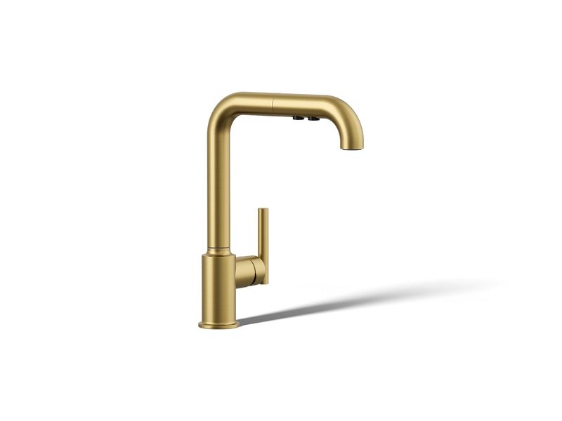 KOHLER - Purist® Primary Pullout VIBRANT BRUSHED MODERNE BRASS 7505-2MB