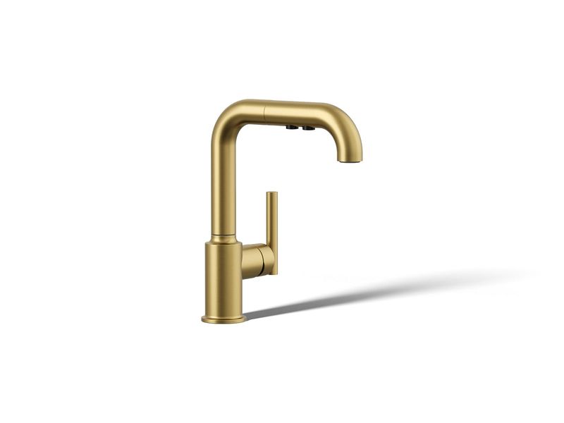 KOHLER - Purist® Secondary Pullout VIBRANT BRUSHED MODERNE BRASS 7506-2MB