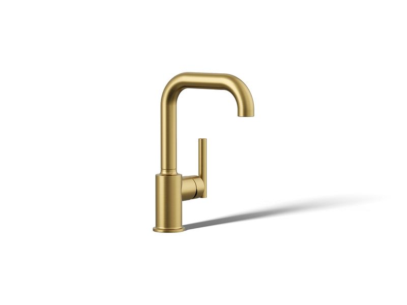 KOHLER - Purist® Secondary Swing Spout, Wo/Spray VIBRANT BRUSHED MODERNE BRASS 7509-2MB