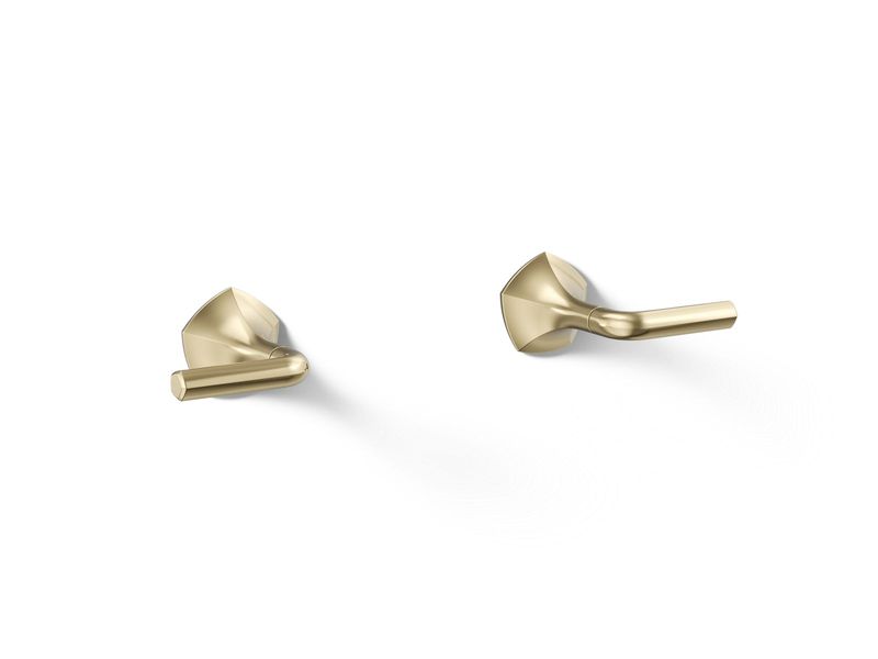 KOHLER - Occasion™ Wall Mount Lever Handles French Gold T27013-4-AF