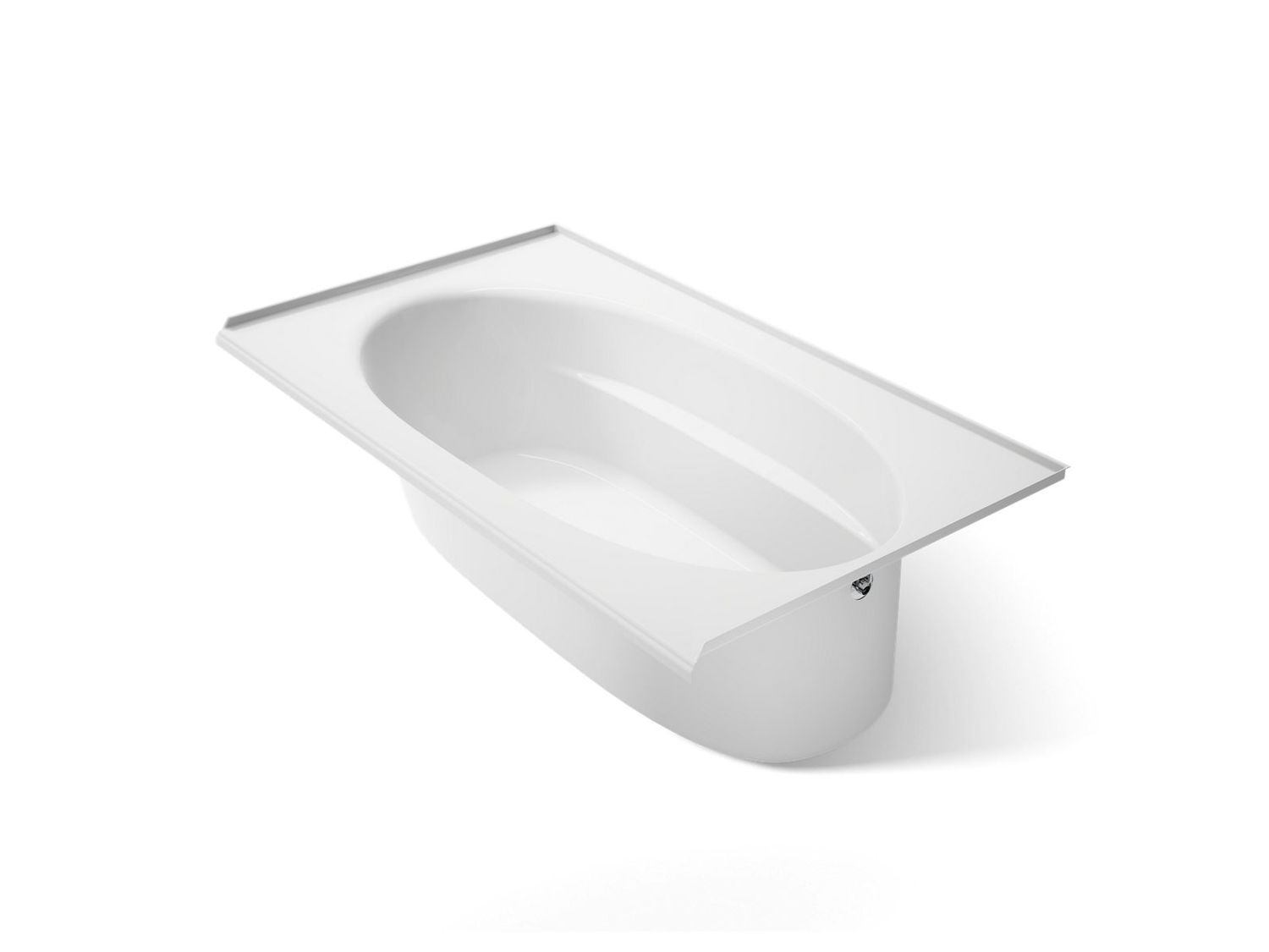 KOHLER - Windward™ 72X42 Drop-In Bath, 3-Flg Rh White 1115-R-0