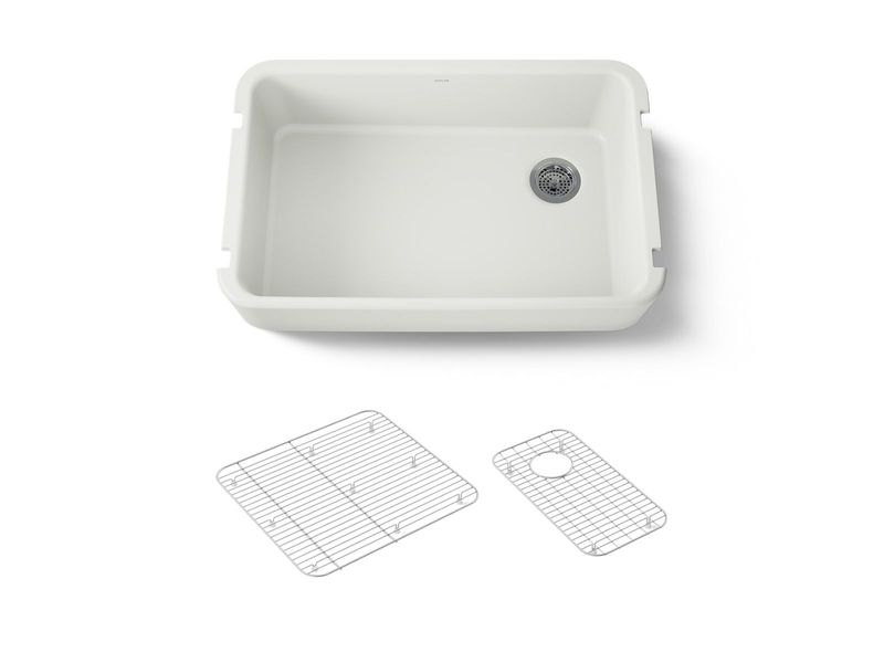 KOHLER - Ironridge® 36  Sgl Basin Tall Apron Frt DUNE 24268-NY