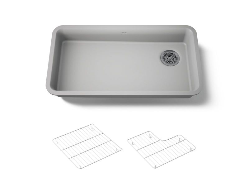 KOHLER - Neoroc Cairn® 33  Sgl Basin Ada Sink MATTE GREY 27785-CM4