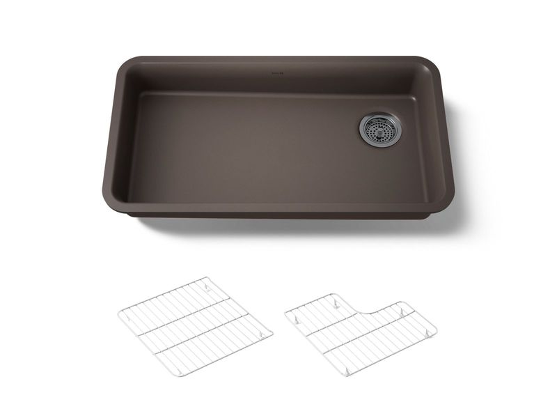 KOHLER - Neoroc Cairn® 33  Sgl Basin Ada Sink MATTE BROWN 27785-CM2