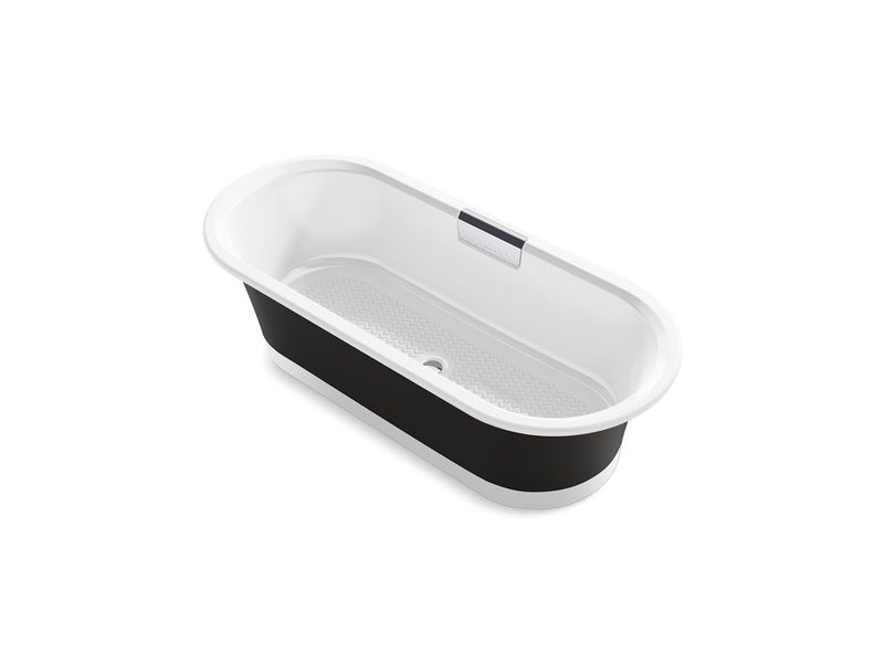 KOHLER - Volute Oval  70-7/8  W Base White 29330-P5B0-0