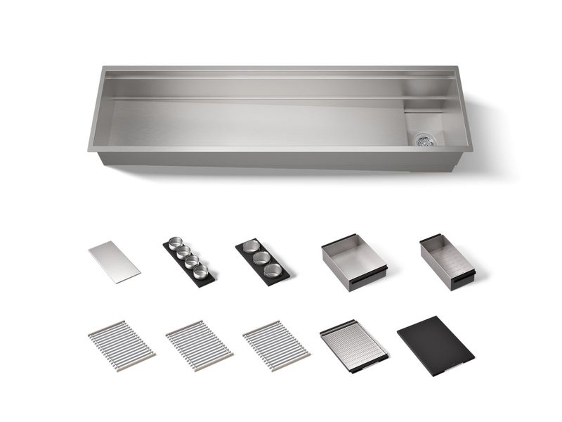 KOHLER - 72  Sink W/ Accessory Bundle NA 37905-PAP-NA