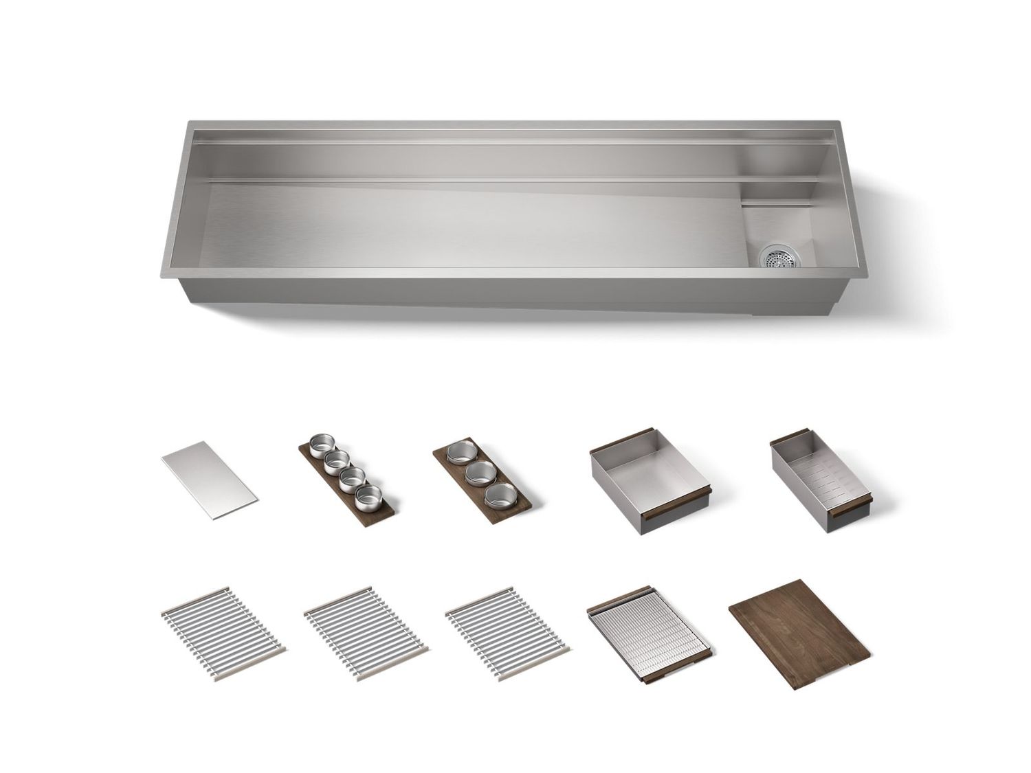 KOHLER - 72  Sink W/ Accessory Bundle NA 37905-WAL-NA