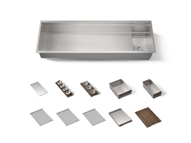 KOHLER - 60  Sink W/ Accessory Bundle NA 37906-WAL-NA