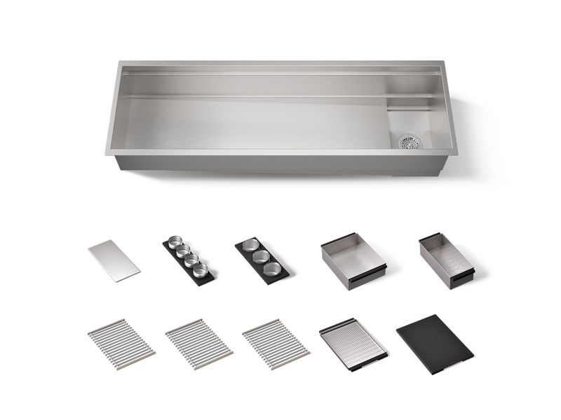 KOHLER - 60  Sink W/ Accessory Bundle NA 37906-PAP-NA