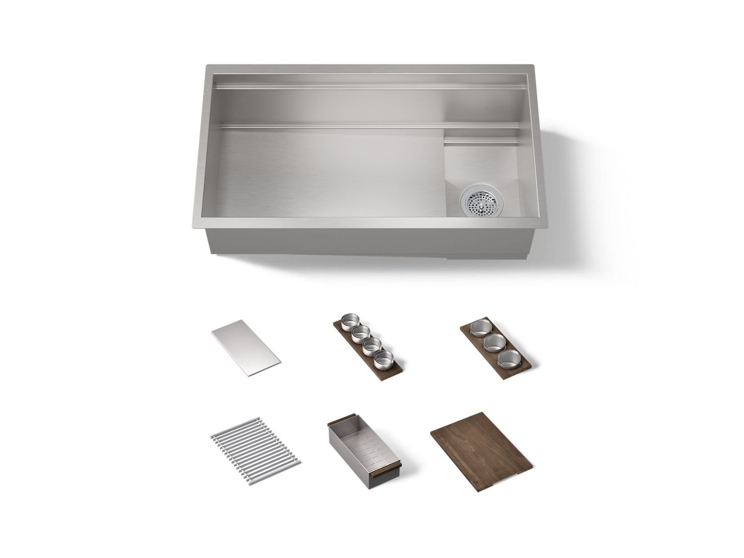 KOHLER - 36  Sink W/ Walnut Accessory Bundle Not  Applicable 37908-WAL-NA