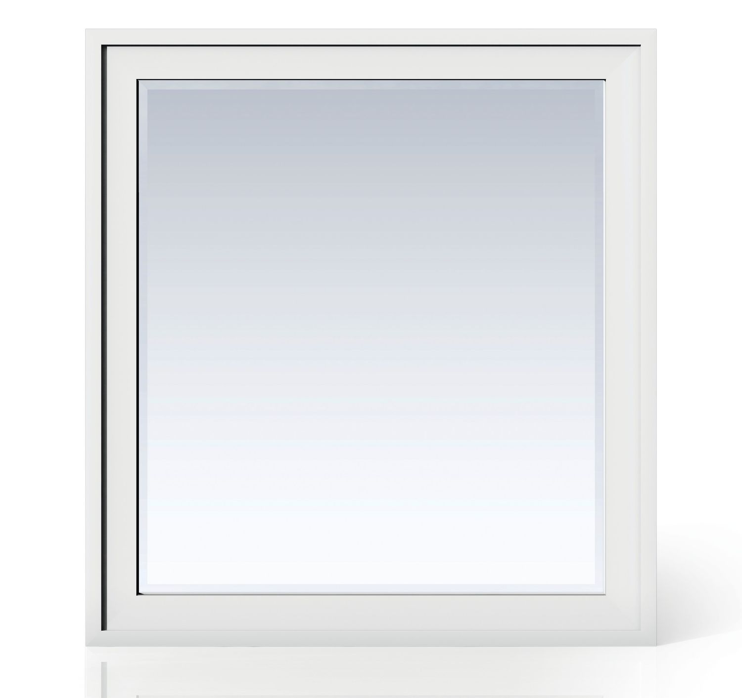 JAMES MARTIN - Addison 36" Rectangular Mirror, Glossy White E444-M36-GW