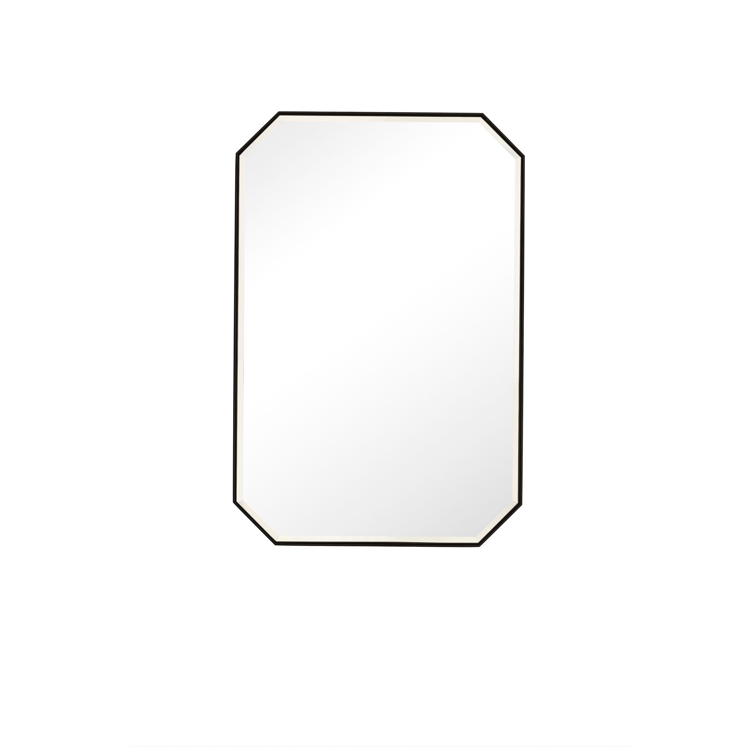 JAMES MARTIN - Rohe 24" Octagonal Mirror, Matte Black 715-MO24-MB