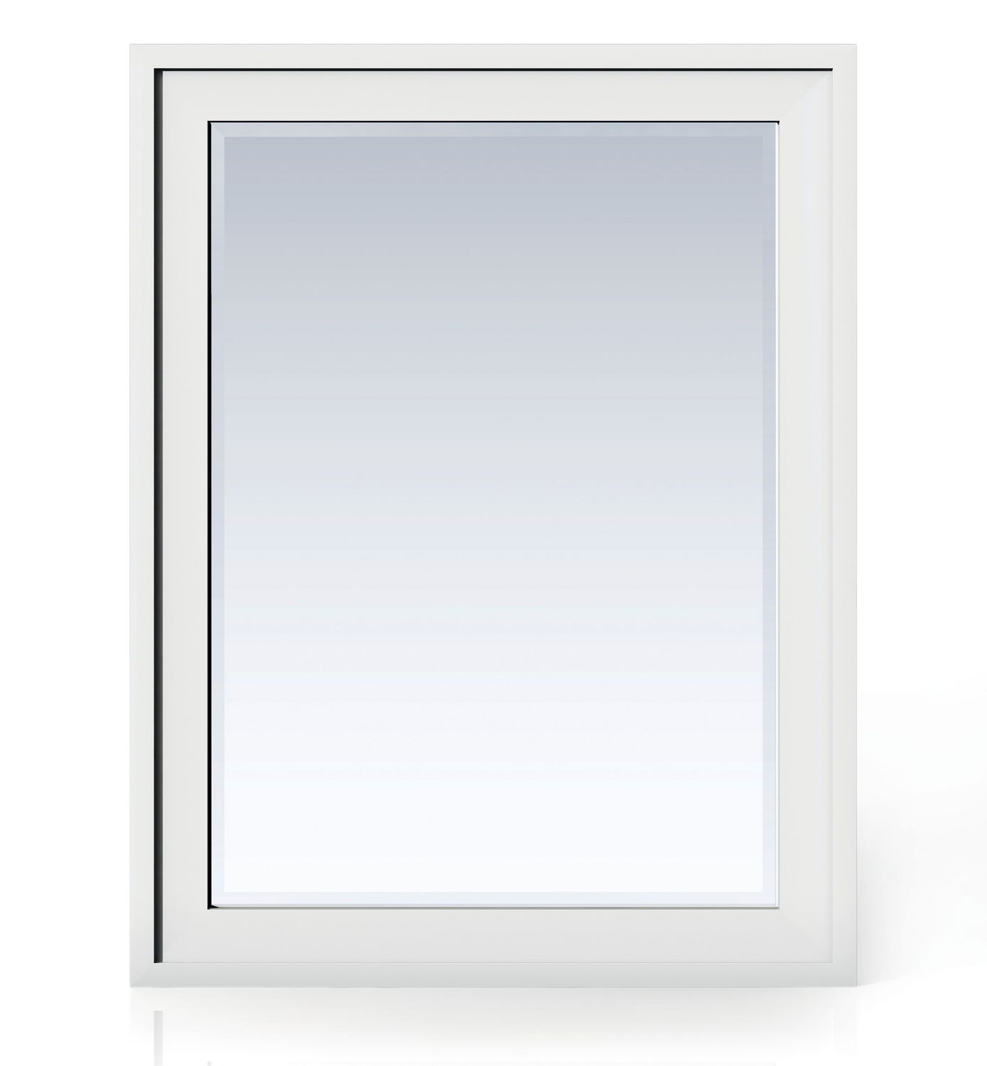 JAMES MARTIN - Addison 30" Rectangular Mirror, Glossy White E444-M30-GW