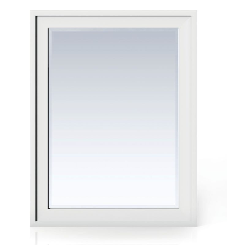 JAMES MARTIN - Addison 30" Rectangular Mirror, Glossy White E444-M30-GW