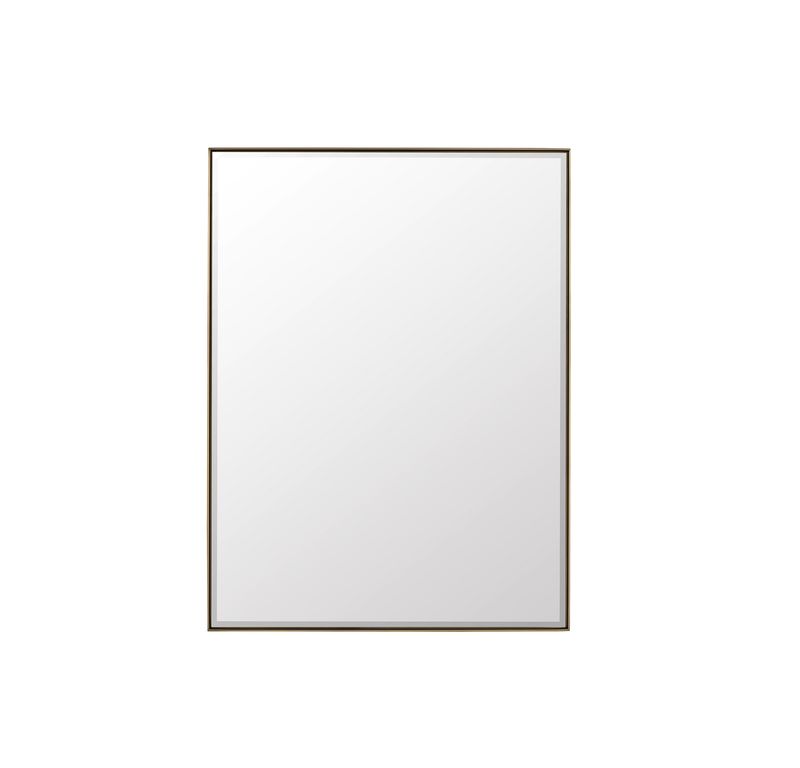 JAMES MARTIN - Rohe 30" Rectangular Mirror, Champagne Brass 715-M30-CB