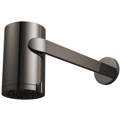 BRIZO - Roccesco™: Multi-Function Sconce Wall Mount Shower Head with Shower Arm and Flange - 1.75 GPM Brilliance Black Onyx 873110-BNX