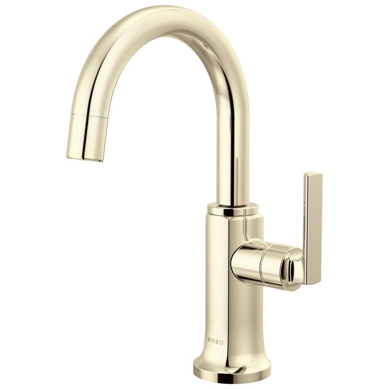 BRIZO - Kintsu® Beverage Faucet with Arc Spout Lumicoat® Polished Nickel 61306LF-C-PN-L