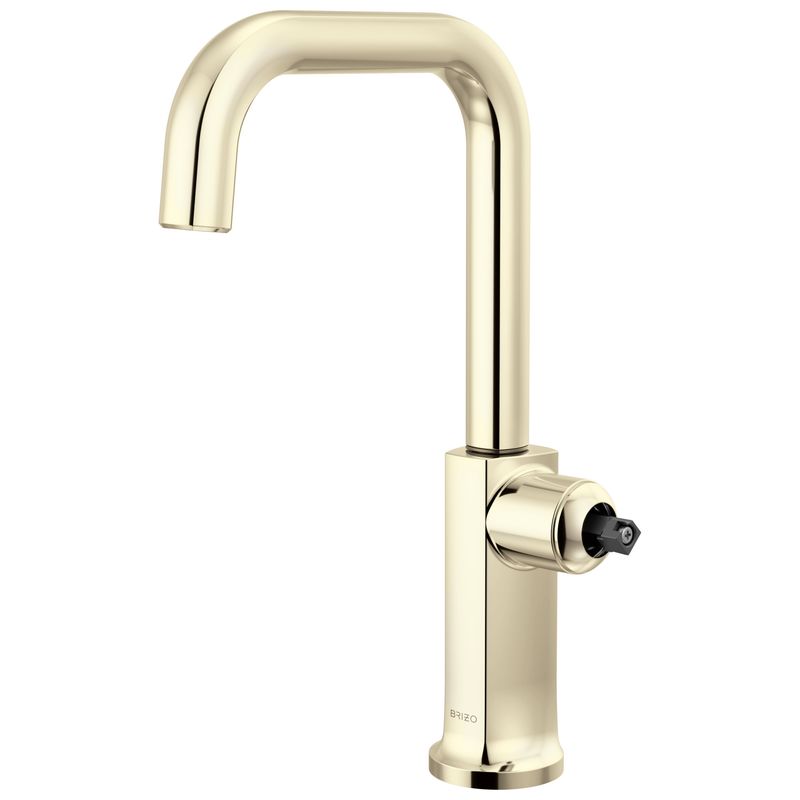 BRIZO - Kintsu® Bar Faucet with Square Spout - Less Handle Lumicoat® Polished Nickel 61007LF-PNLHP-L