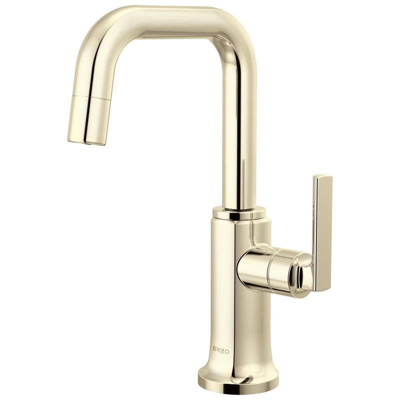 BRIZO - Kintsu® Beverage Faucet with Square Spout Lumicoat® Polished Nickel 61307LF-C-PN-L