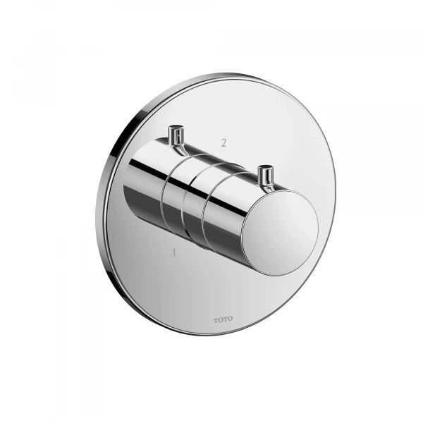 TOTO - Two-way Diverter Trim - Round Polished French Gold TBV01103U#PFG