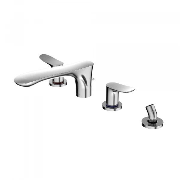 TOTO - GO Four-Hole Roman Tub Filler Trim Polished French Gold TBG01202U#PFG