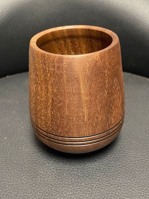 walnut whiskey sipper