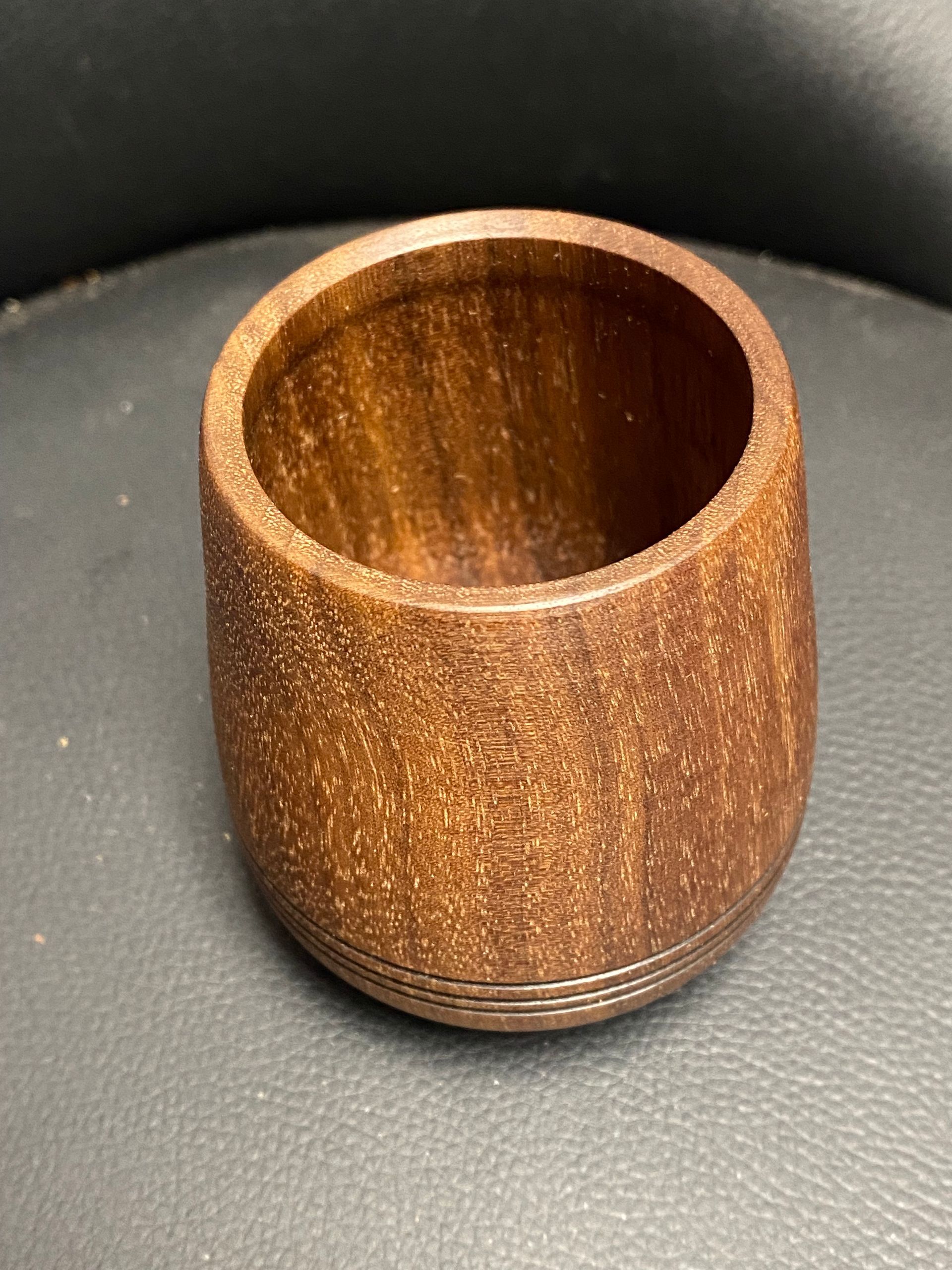 walnut whiskey sipper