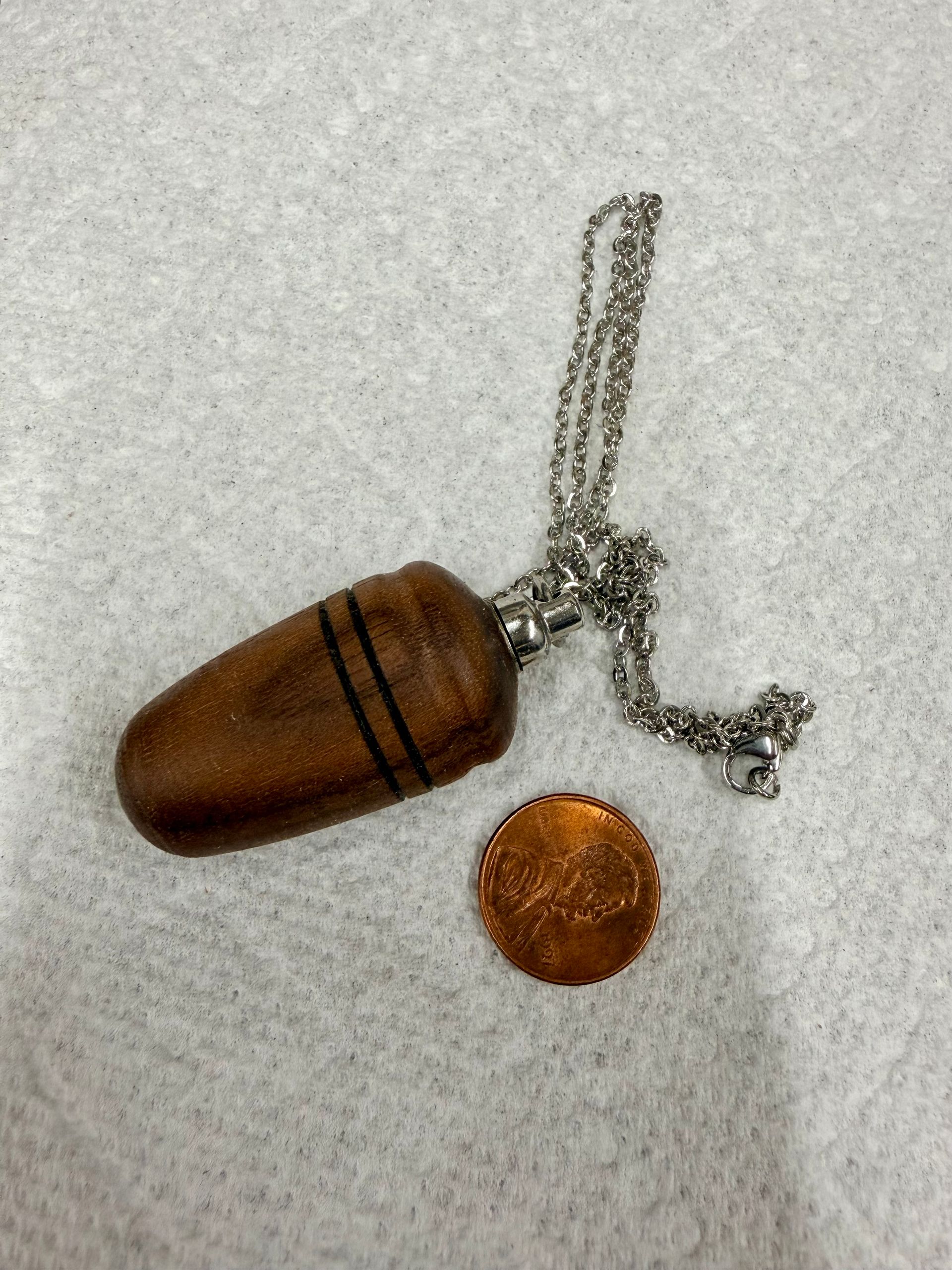 walnut keepsake necklace (1 7/8