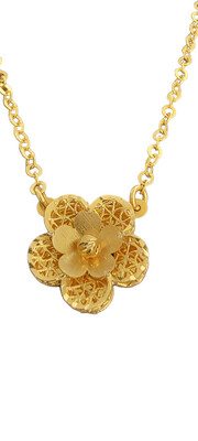 21K Flower Necklace