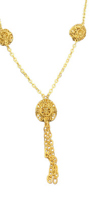 21K Pear Necklace 1027