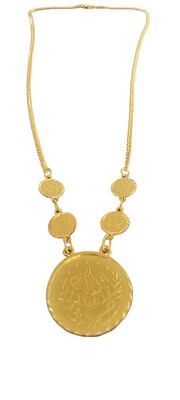 21K Light Coin Necklace 1025