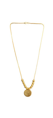 21K Light Coin Necklace 1031
